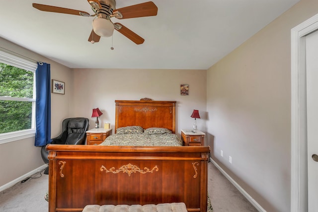 44A Windham Rd, Hudson, NH 03051 - bedroom with light carpet, ceiling fan, and an office area