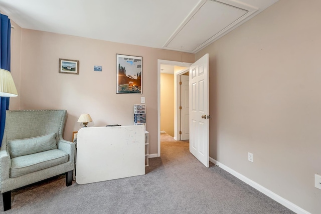 44A Windham Rd, Hudson, NH 03051 - living area with attic access and carpet flooring
