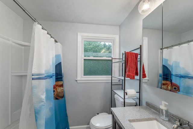 44A Windham Rd, Hudson, NH 03051 - bathroom with vanity and a shower with shower curtain