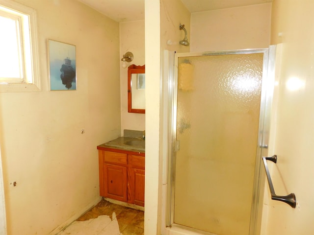336 Main St, Wakefield, NH 03887 - full bath featuring vanity and a shower stall