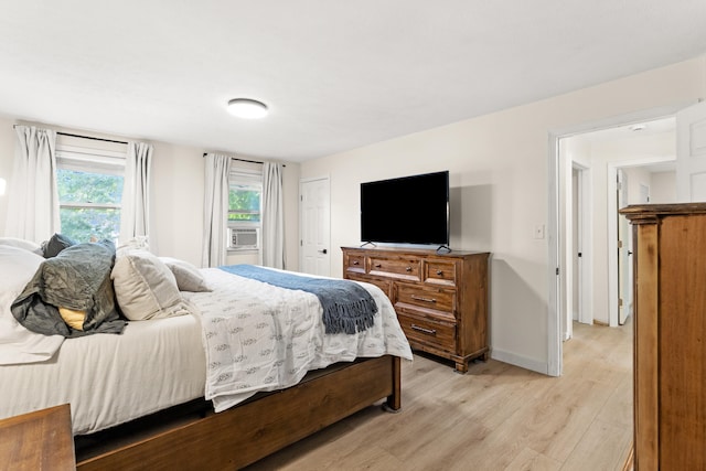 15 Wildflower Dr, Concord, NH 03303 - bedroom with light wood-type flooring and cooling unit