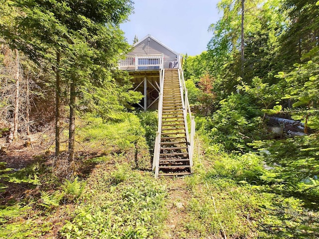 312 Roy Rd, Stewartstown, NH 03576 - view of outdoor structure with stairway