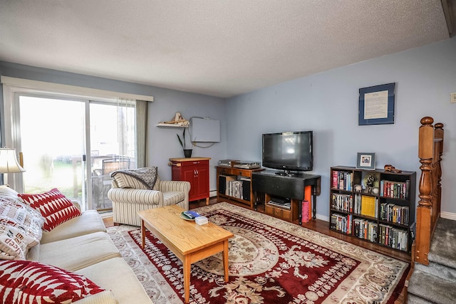 19 Shelburne Rd Unit 19, Merrimack, NH 03054 - living room with a textured ceiling and baseboards