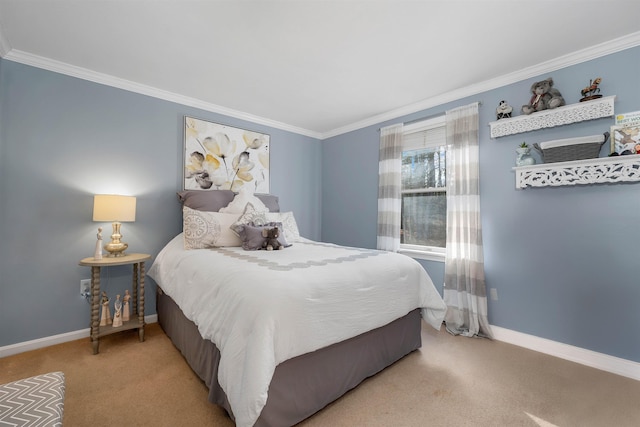 55 Trask Side Rd, Alton, NH 03810 - carpeted bedroom featuring ornamental molding and baseboards