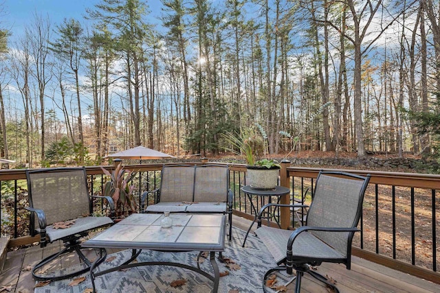 55 Trask Side Rd, Alton, NH 03810 - view of deck