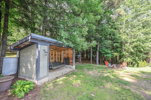 44 Hoit Mill Rd, Weare, NH 03281 - view of green lawn featuring an outbuilding
