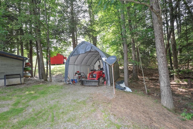44 Hoit Mill Rd, Weare, NH 03281 - view of yard with a detached carport and an outbuilding