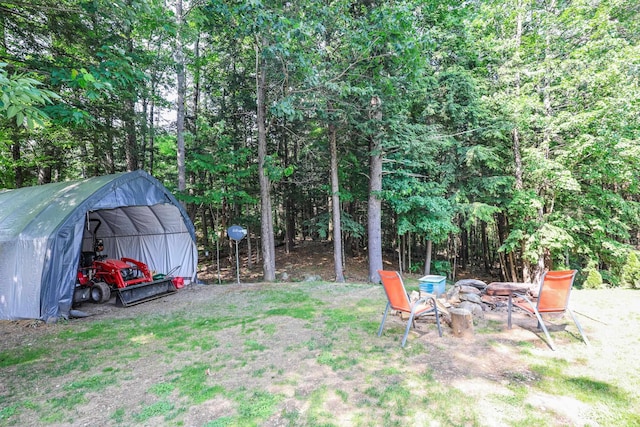 44 Hoit Mill Rd, Weare, NH 03281 - view of yard with a detached carport