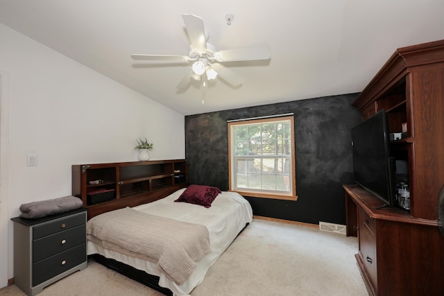 44 Hoit Mill Rd, Weare, NH 03281 - bedroom with light carpet and a ceiling fan
