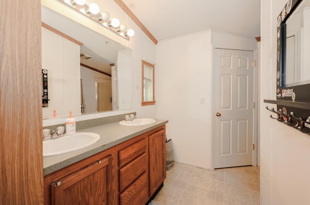 44 Hoit Mill Rd, Weare, NH 03281 - bathroom featuring double vanity and an enclosed shower