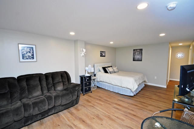 17 Village W Dr Unit 11, Bristol, NH 03222 - bedroom with wood finished floors and recessed lighting