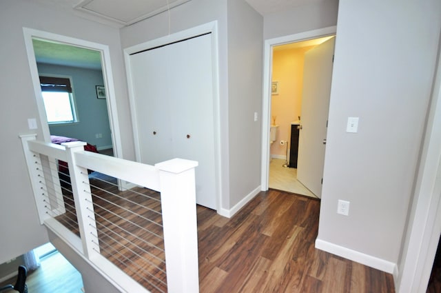17 Village W Dr Unit 11, Bristol, NH 03222 - corridor featuring wood finished floors and an upstairs landing