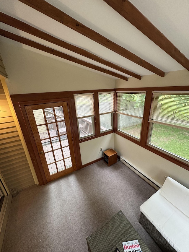 71 Esker Rd Unit B, Hampton, NH 03842 - unfurnished sunroom with a baseboard radiator