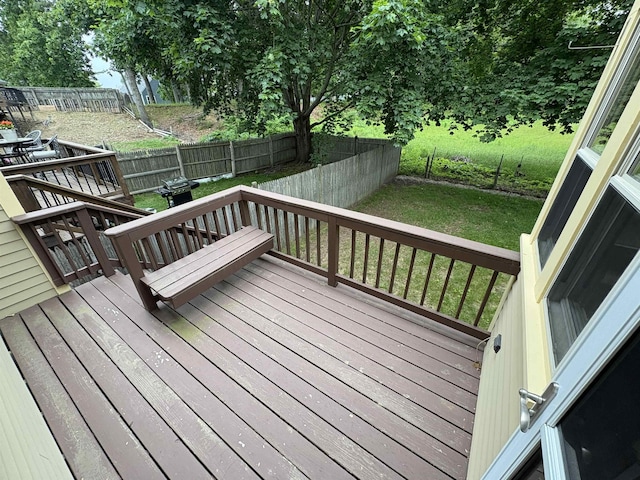71 Esker Rd Unit B, Hampton, NH 03842 - wooden deck with a fenced backyard