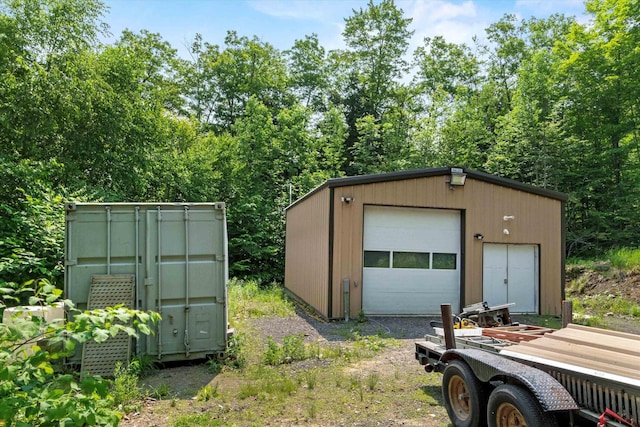 592 Old Bristol Rd, New Hampton, NH 03256 - view of detached garage