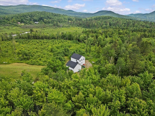 27 Hidden View Rd, Underhill, VT 05489 - view of subject property with a forest and a mountainous background