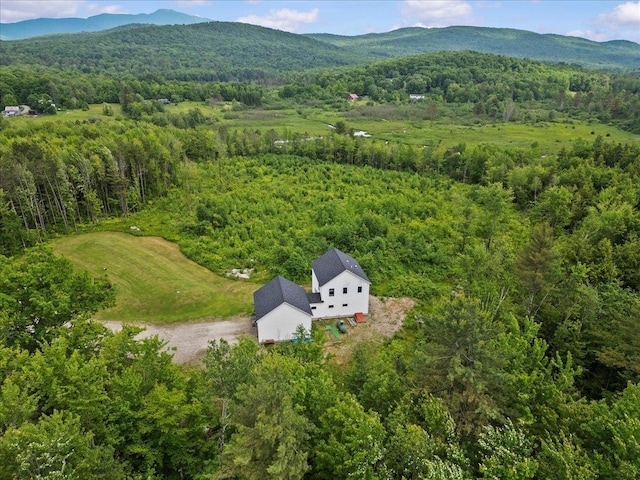 27 Hidden View Rd, Underhill, VT 05489 - aerial view of property and surrounding area with mountains