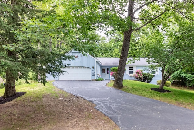 11 Penny Ln, Laconia, NH 03246 - ranch-style home featuring a front lawn, driveway, and a garage