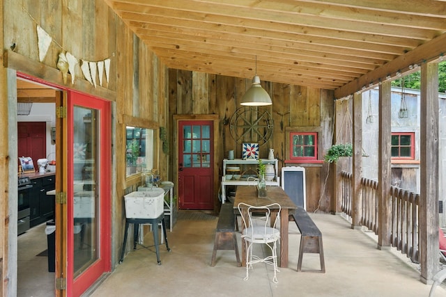 130A Amherst St, Amherst, NH 03031 - sunroom / solarium featuring vaulted ceiling