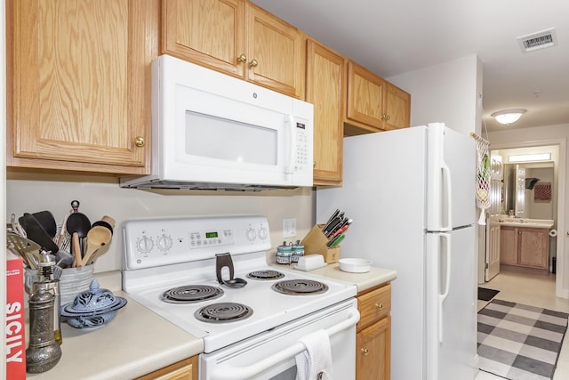 4 Crestview Cir Unit 106, Londonderry, NH 03053 - kitchen featuring white appliances and light countertops