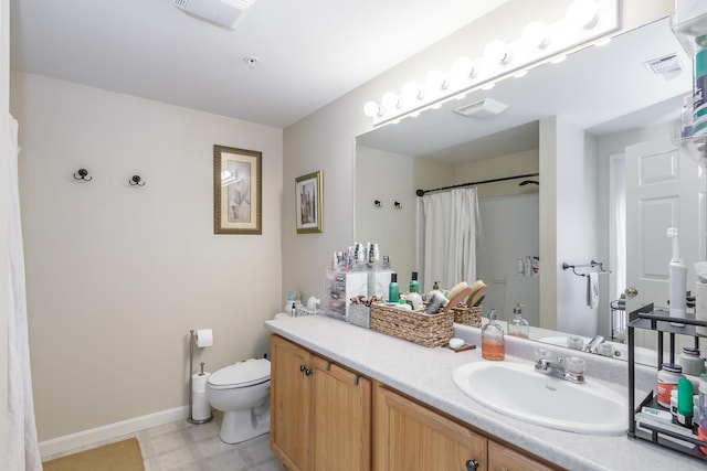 4 Crestview Cir Unit 106, Londonderry, NH 03053 - full bath featuring vanity, a shower with shower curtain, and tile patterned floors