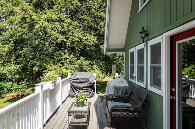35 Alpstrausse Rd, Bartlett, NH 03845 - deck with area for grilling