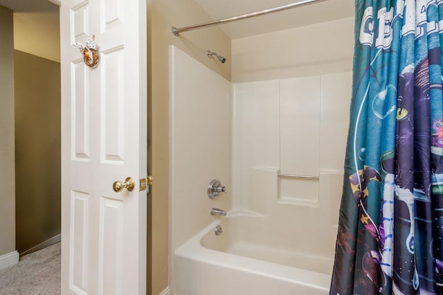 36 Circle Dr # 3, Ashland, NH 03217 - bathroom featuring shower / bath combination with curtain and baseboards