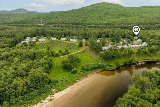 36 Circle Dr # 3, Ashland, NH 03217 - aerial view of a heavily wooded area and a water and mountain view