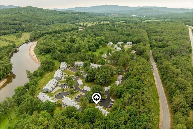 36 Circle Dr # 3, Ashland, NH 03217 - drone / aerial view of a heavily wooded area and a water and mountain view