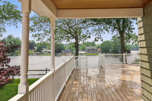 9 Blake Rd, Salem, NH 03079 - wooden deck with a water view