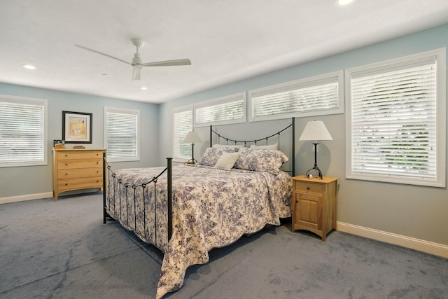 9 Blake Rd, Salem, NH 03079 - bedroom with carpet flooring, recessed lighting, and ceiling fan