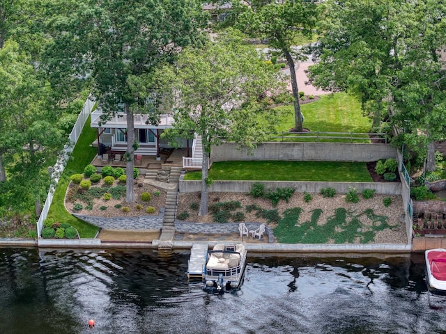 9 Blake Rd, Salem, NH 03079 - dock with stairway and a water view