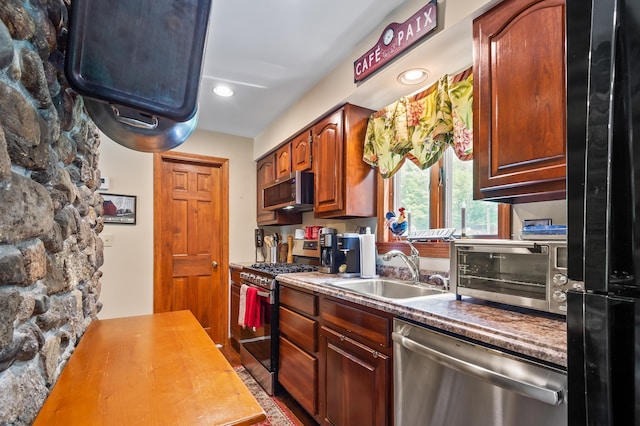 48 Merriman Forest Rd, Bartlett, NH 03812 - kitchen with stainless steel appliances, recessed lighting, and butcher block countertops