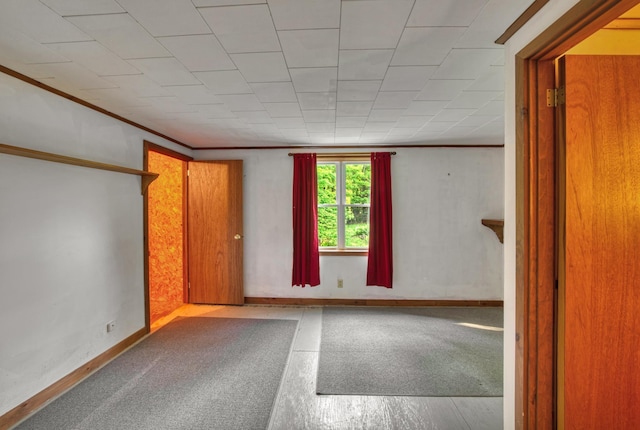 14 W Court Rd, Sunapee, NH 03782 - carpeted spare room with crown molding