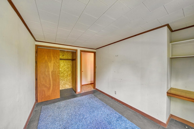 14 W Court Rd, Sunapee, NH 03782 - unfurnished bedroom featuring ornamental molding and baseboards