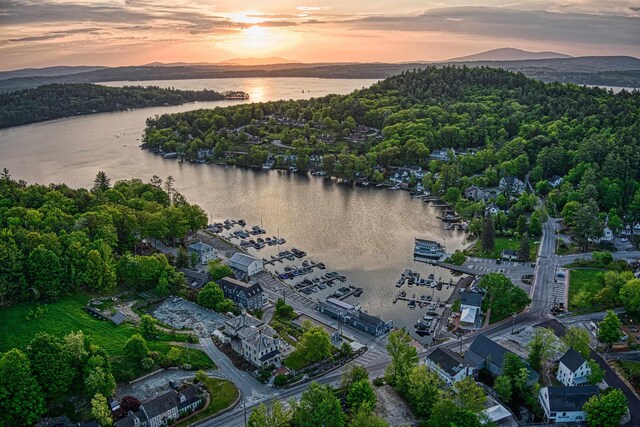 14 W Court Rd, Sunapee, NH 03782 - aerial view of property and surrounding area featuring a large body of water