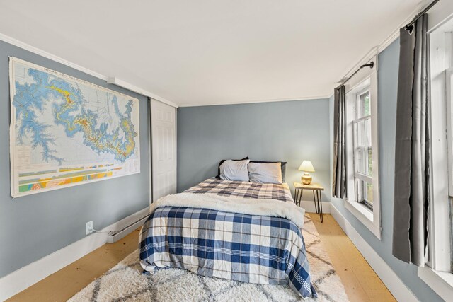 163B Locust St, Dover, NH 03820 - bedroom with baseboards and ornamental molding