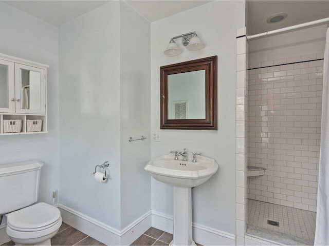 159 Loomis St, Burlington, VT 05401 - bathroom featuring a shower stall and tile patterned floors