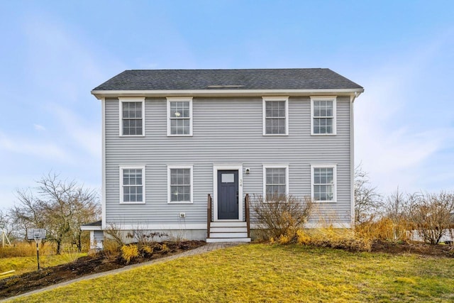 34 Orchard Hill Rd, Epping, NH 03042 - colonial inspired home with a front lawn and entry steps