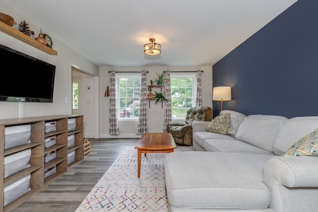 5 Turnpike St, Pembroke, NH 03275 - living room featuring wood finished floors and baseboards