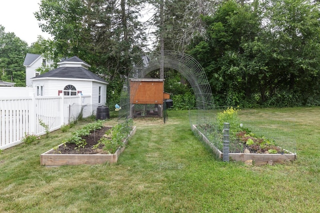 5 Turnpike St, Pembroke, NH 03275 - view of yard with a vegetable garden