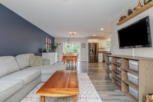 5 Turnpike St, Pembroke, NH 03275 - living room featuring recessed lighting and light wood-style flooring