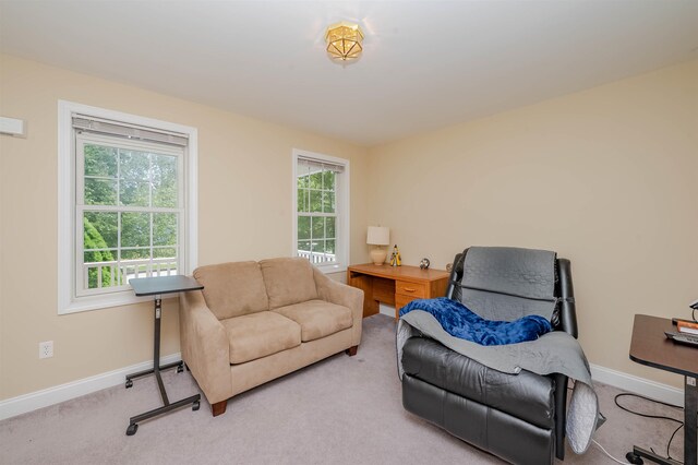 20 Brenda Ln, Rochester, NH 03867 - sitting room with carpet flooring and a desk
