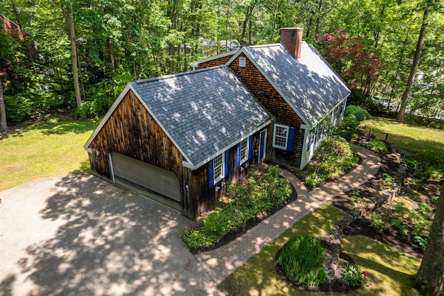 4 Spaulding St, Concord, NH 03301 - view from above of property featuring a forest