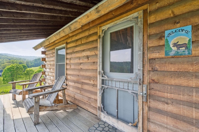 28 New Brighton Hill Rd, Tunbridge, VT 05077 - view of deck