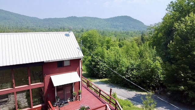 14 Mountain Ridge Rd, Ossipee, NH 03814 - mountain view with a heavily wooded area