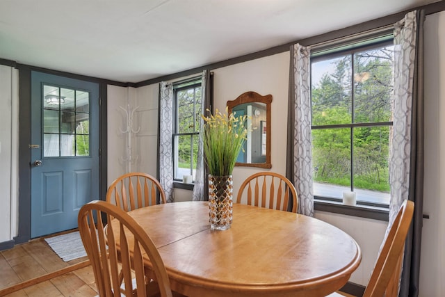 103 Potash Hill Rd, Tunbridge, VT 05077 - dining space featuring light wood-type flooring