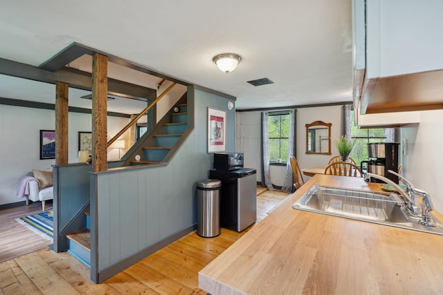 103 Potash Hill Rd, Tunbridge, VT 05077 - kitchen with light wood-type flooring and refrigerator