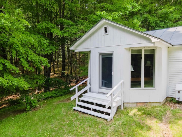 789 Hammond Hill Rd, West Windsor, VT 05089 - view of outdoor structure with entry steps
