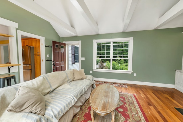 400 Turkey St, Tamworth, NH 03886 - living area featuring baseboards and wood finished floors